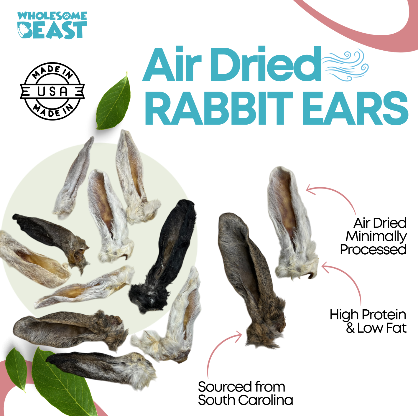 Air Dried Rabbit Ears